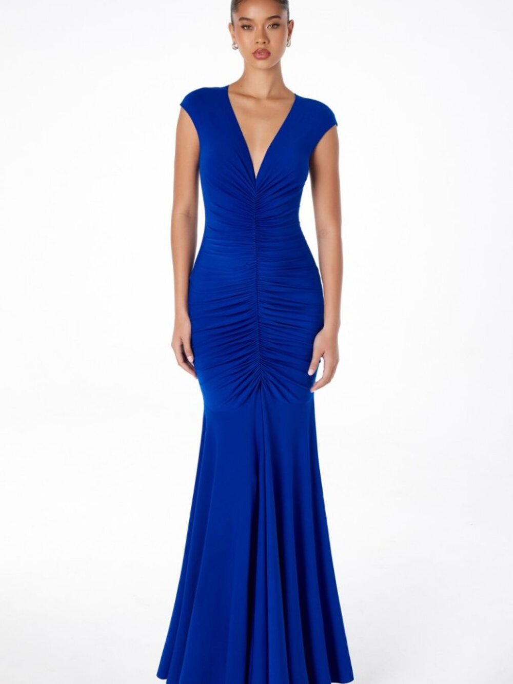 NEW ROYAL Evening Gown Floor Length Formal Elegant Stunning T2009